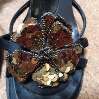 値下げ シューズアクセサリー　花の画像