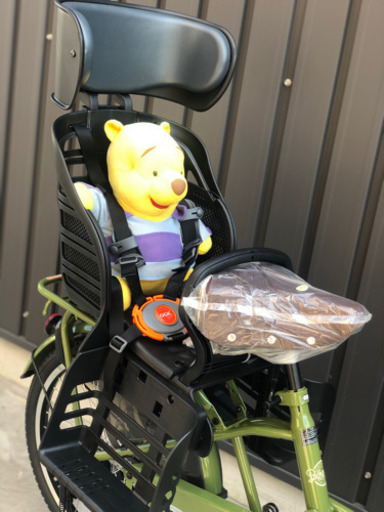 売切■☆新車BAA3人乗り対応自転車◆コアラ203グリーン◆後ろ同乗器付き！子供乗せ自転車 売切□☆新車BAA3人乗り対応自転車◇コアラ203グリーン◇後ろ