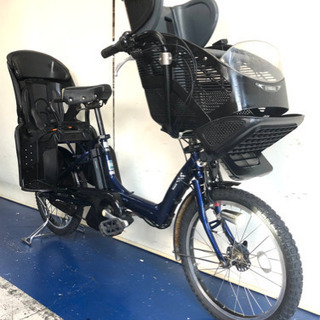 ブリヂストン アンジェリーノ 20インチ 3人乗り 8.9ah 紺色 電動自転車