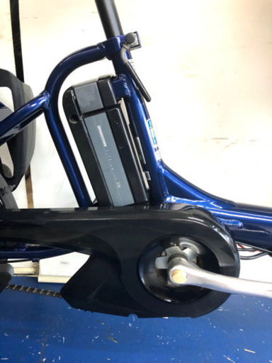 ブリヂストン アンジェリーノ　20インチ 3人乗り 8.9ah 紺色　電動自転車　電動アシスト