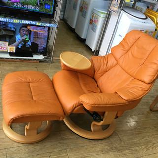 美品　エコーネス　レノ　Sサイズ　オットマン付き ECORNESS ストレスレスソファ+オットマン Reno レノ Sサイズ テーブル