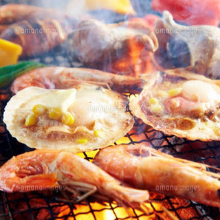 海鮮BBQ🦐🦑🐚in用賀