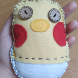 オカメインコ(黄)&セキセイインコ(青)の画像