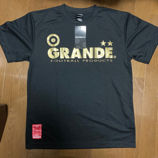 新品未使用タグ付き GRANDE プラシャツ L 黒×金