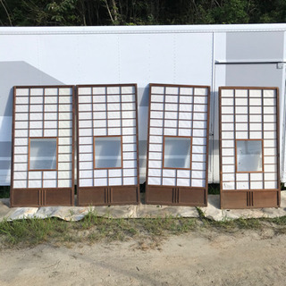 建具 ガラス入り 4枚