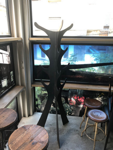 アイアン　コートハンガー　ディスプレイ　カフェ　オブジェ