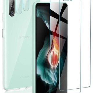 Xperia 10 II フィルム 2*カメラフィルム/1*ケース付き