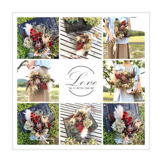 完売にて受注生産 希少ホワイトプロテア入りウェディングブーケ