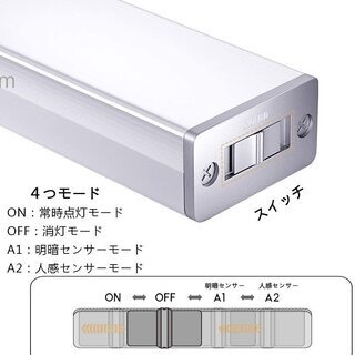 新品　未使用　LEDセンサーライト 人感センサー 110LEDの画像