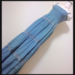 ご購入者様決定[CALM]ロングマキシワンピース  デニムワンピ...