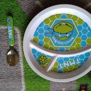 ミュータントタートルズ　プレート&フォークスプーンの画像