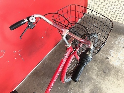 《ご予約中》27インチ自転車 6速 オートライト Engage Style 赤【江戸川区内送料無料】