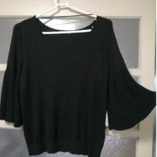 秋服 グリーン GUニットカットソー