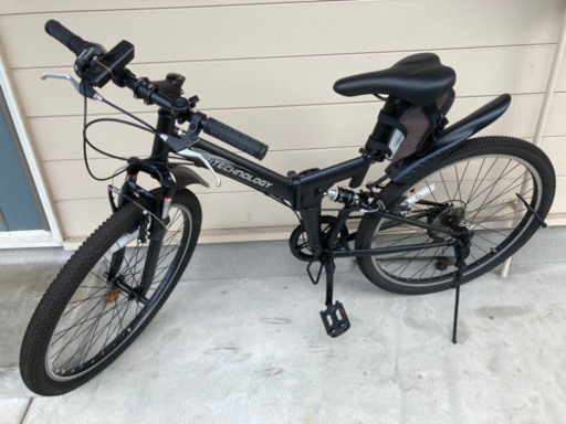 26インチ　折り畳み　マウンテンバイク　自転車　6段変速