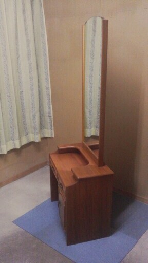 レトロ家具！木製ドレッサー 鏡台 姿見