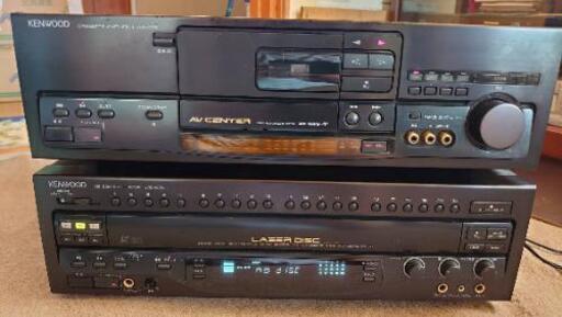 KENWOODアンプ内蔵カセットデッキ、レーザーディスクカラオケデッキ