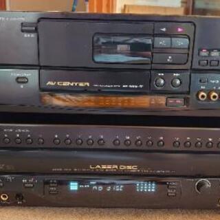 KENWOODアンプ内蔵カセットデッキ、レーザーディスクカラオケデッキ