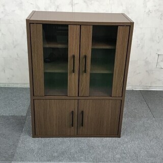 新品】食器棚ロータイプ80