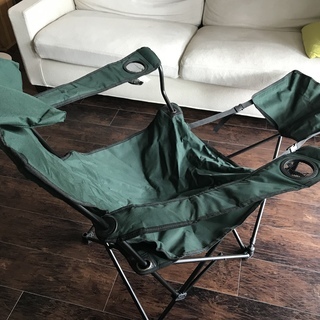 キャンプチェア　フットレスト付
