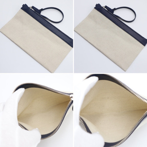 《BALENCIAGA/ネイビーカバスM トートバッグ》ポーチ付き Bランク