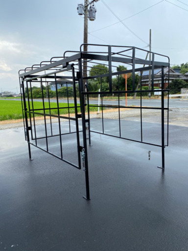 軽トラ　荷台骨組み　背面側面2点開閉式