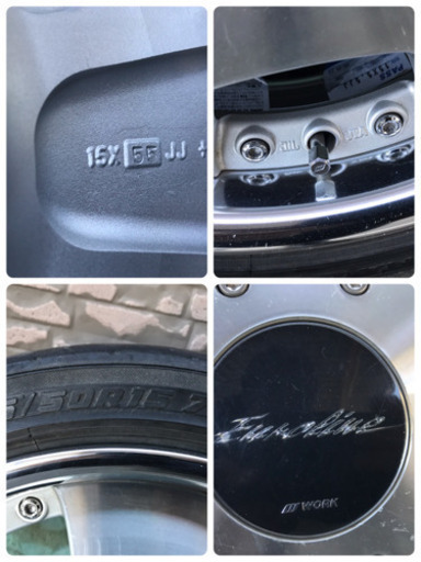 軽カー　アルミホイール  WORK Euro line 15インチ　5.5j