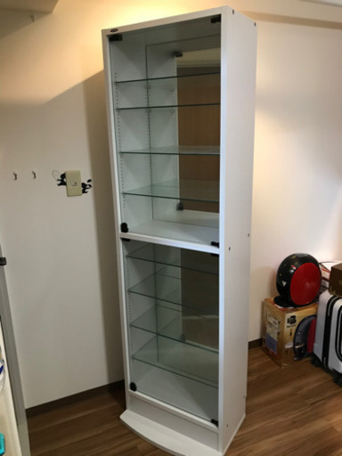 ショーケース？　ガラス棚　ミラー