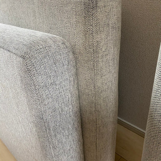 ニトリ　布張りカウチソファベッド(ノアーク GY)の画像