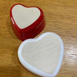 ルクルーゼ　ハート　ココット　小皿　2個の画像