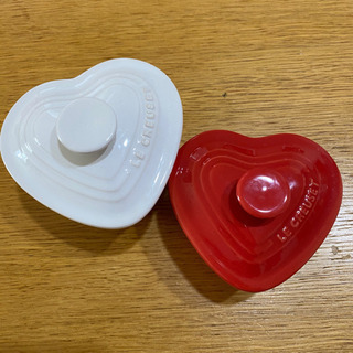 ルクルーゼ　ハート　ココット　小皿　2個