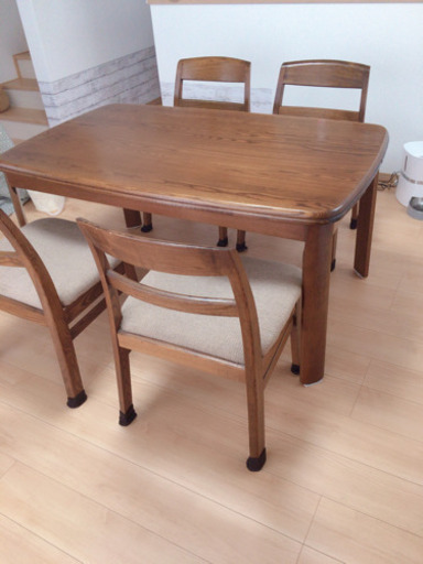 ダイニングテーブル&イス4脚SET