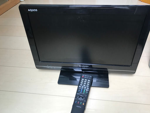 Sharp19インチ液晶テレビ（録画用ハードディスク付き）