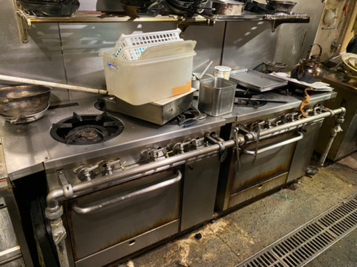 ガステーブルオーブン付き