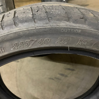 225/40R18 ミシュラン廃タイヤ2本の画像
