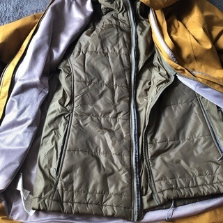 【MAMMUT】2in1 防水防風アウトドアジャケット　パンプキン・イェロー　ウィメンズの画像