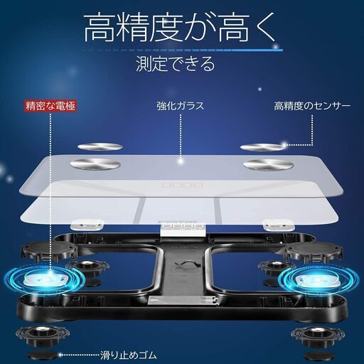 新品体重計、体脂肪計、スマホ対応体組成計