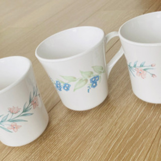 コーニング社製　マグカップ3個