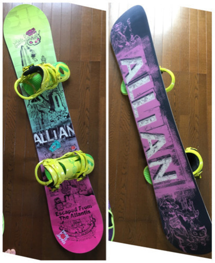 ALLIAN 146 美品　スノーボード セット