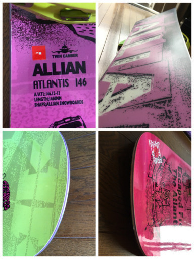 ALLIAN 146 美品　スノーボード セット