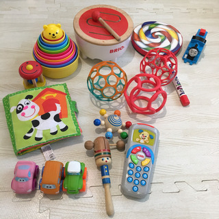 赤ちゃん用おもちゃ16点セット オーボール、BRIO、コップがさね等