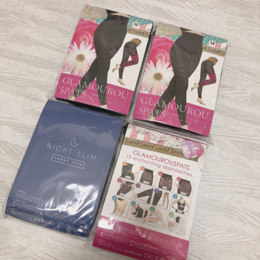 グラマラスパッツ正規品 Mサイズ ナイトスパッツ 2点セット 着圧 骨盤矯正