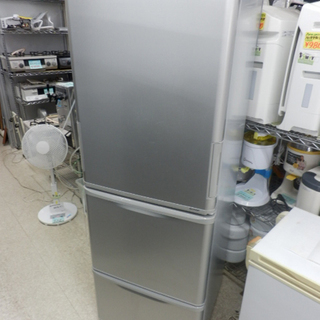 冷蔵庫 350L 2019年製 SHARP SJ-W351E-S 3ドア 300Lクラス 大型冷蔵庫 シャープ 家電 正面キズあり ペイペイ対応 札幌市西区西野