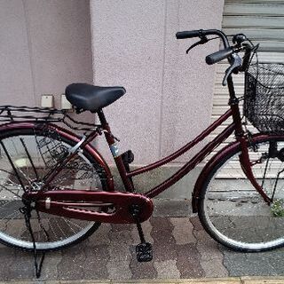 SANTOS 26吋ファミリーサイクル シングル/マルーン