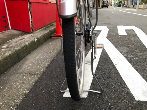 NO.124 【ギアなし LEDオートライト】 ★激安★ママチャリ 27インチ 軽整備済 防犯登録