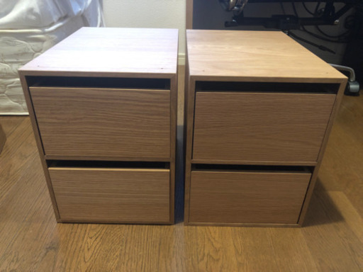 【最終値下げ】【美品】無印良品　木製収納ケース　2台