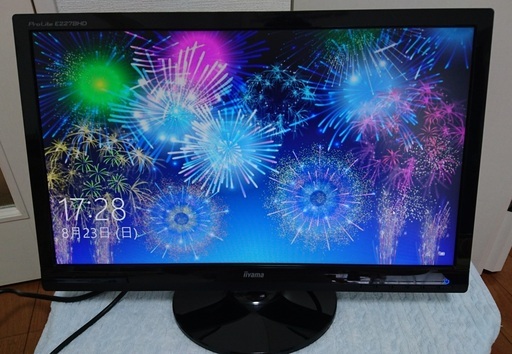 （取引終了）■美品■iiyama製 21.5インチ ワイドLED液晶モニター ProLite E2278HD-2（中古）