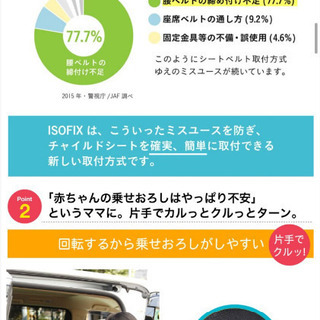 【売ります】新品未使用未開封チャイルドシートの画像