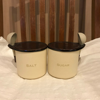 【引き渡し予定者あり】シュガー&ソルトポット　未使用