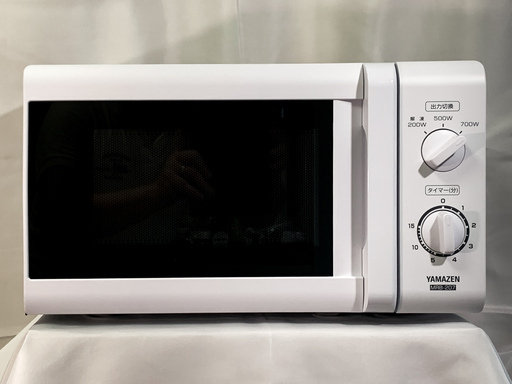 ２０１９年製　電子レンジ（YAMAZEN　MRB－２０７)　７００ｗ　新品同様　取りに来てくださる方