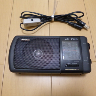 AIWA FM/AM ポータブルラジオ(ワイドFMも受信可)